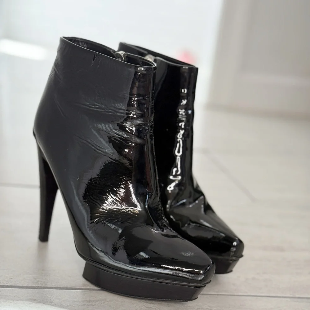 Michael Kors Collection - Patent Leather Platform Ankle Bootie - size 38 - EUC - Picture 15 of 15